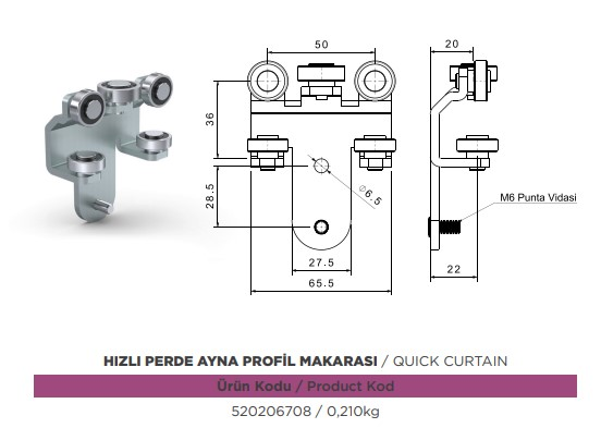 KAYAR CATI PERDE MAKARASI HIZLI AYNA PROFIL